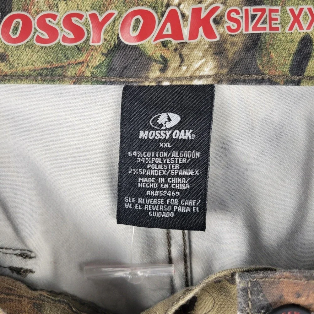 Mossy Oak Pants Mens 2XL Camo Breakup Country Straight Leg Hunting Outdoors